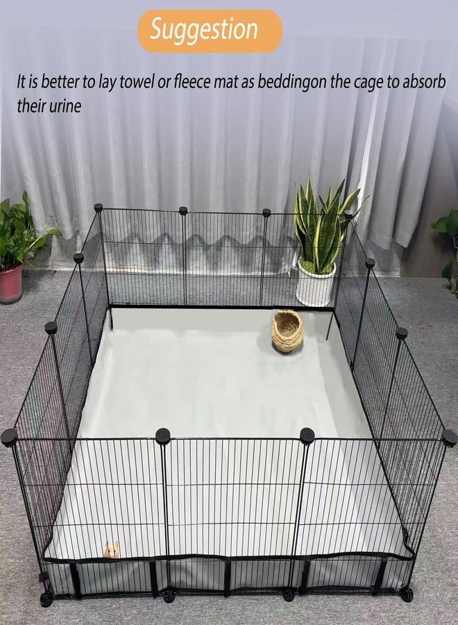 DZWLKJ Guinea Pig Cage Liner Tarp Bottom Waterproof and Washable Base Also for Rabbits, Bunny, Chinchesillas, Hedgehog, Ferrets and Other Small Animals(36x36 inches) - Image 3